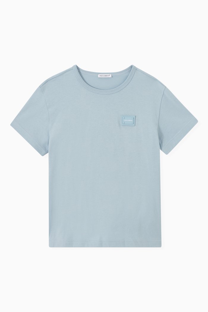 

Logo Plaque Jersey T-Shirt, Blue