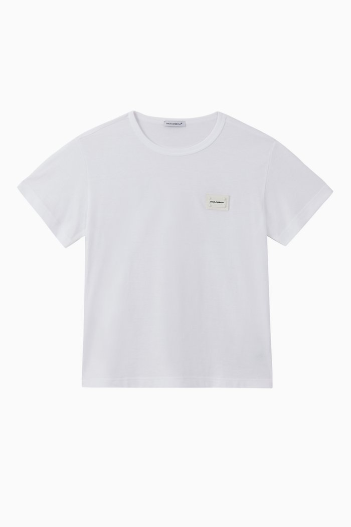 

Logo Plaque Jersey T-Shirt, White