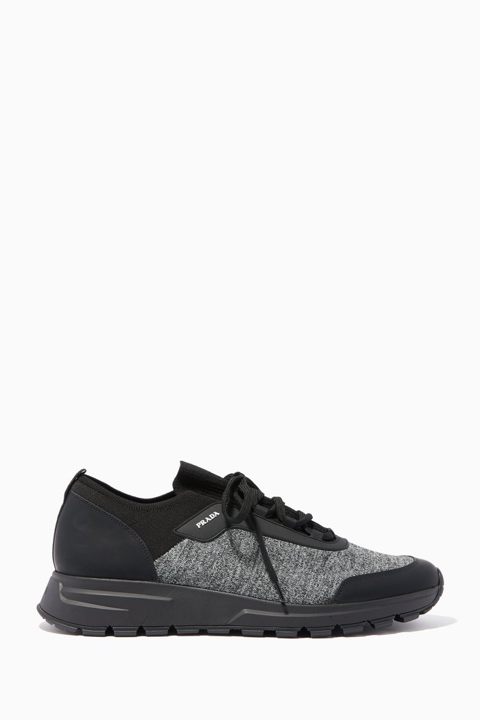 

Prax 01 Knitted Mesh Sneakers, Grey