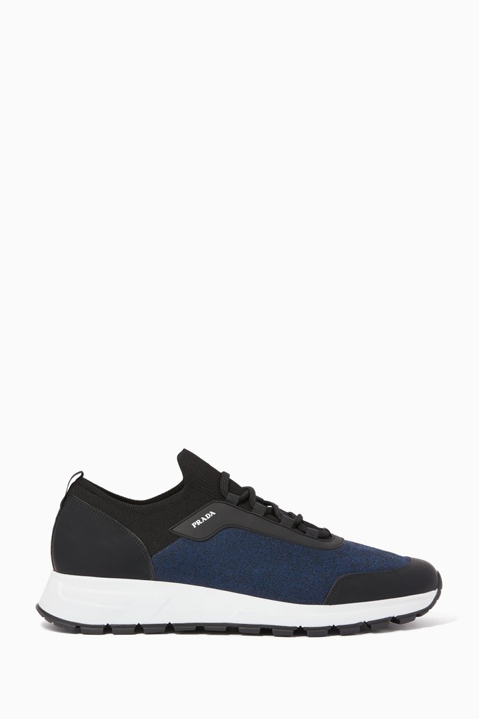 

Prax 01 Knitted Mesh Sneakers, Blue