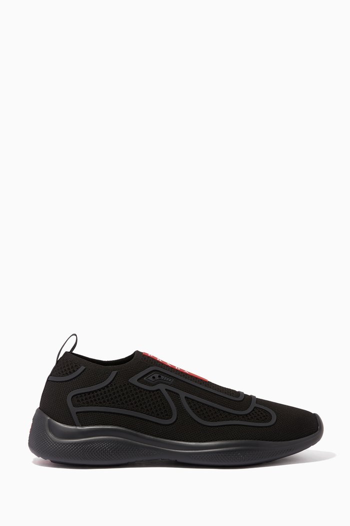 

America’s Cup Technical-Knit Sneakers, Black