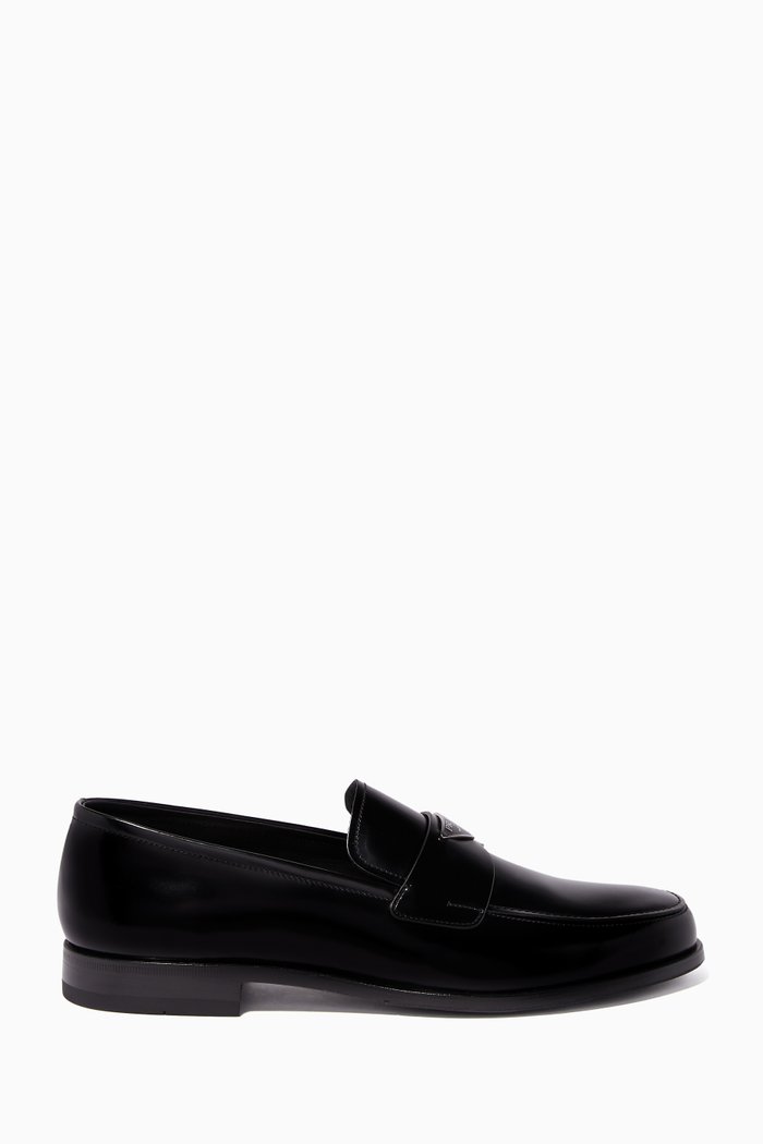 Classic Logo Loafers, Black