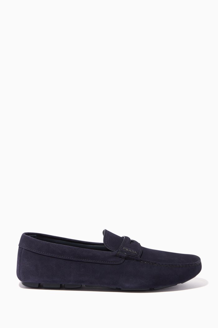 

Suede Driving Shoes, Blue
