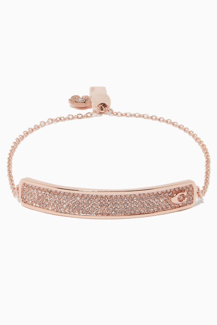

Pavé Bar Slider Bracelet, Neutral