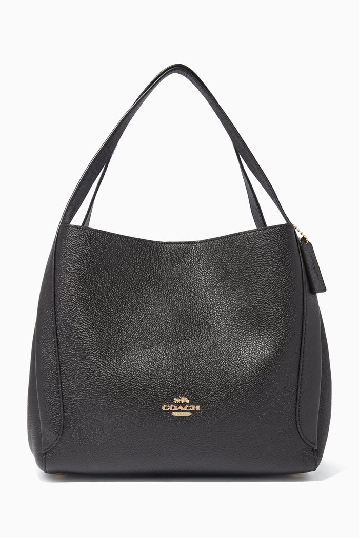 

Hadley Hobo Pebble Leather Bag, Black
