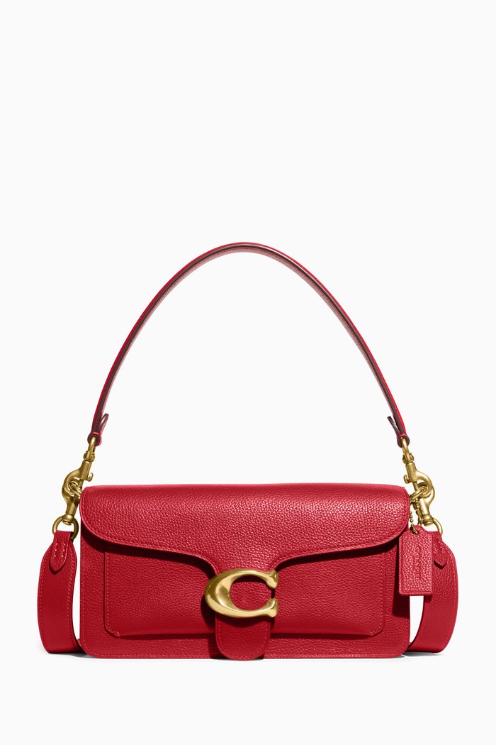 

Tabby 26 Shoulder Bag in Pebble Leather, Red