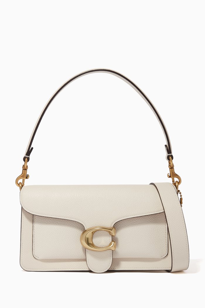 

Tabby 26 Leather Shoulder Bag, White