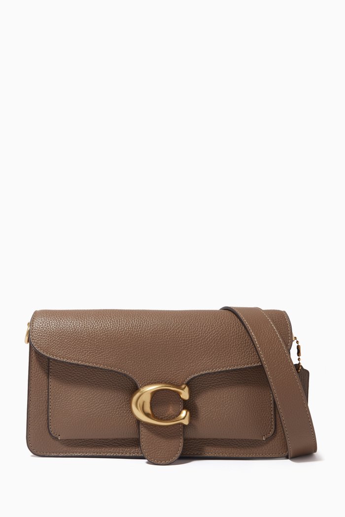 

Tabby 26 Shoulder Bag in Pebble Leather, Grey