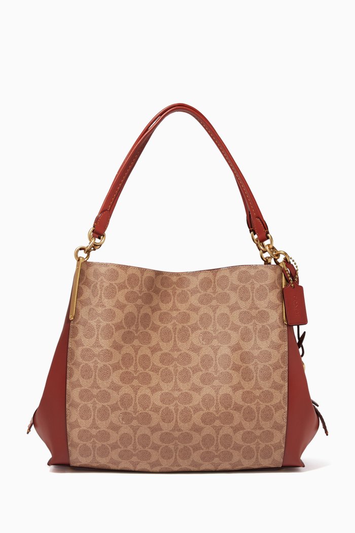 

Dalton 31 Signature Canvas & Leather Bag, Brown