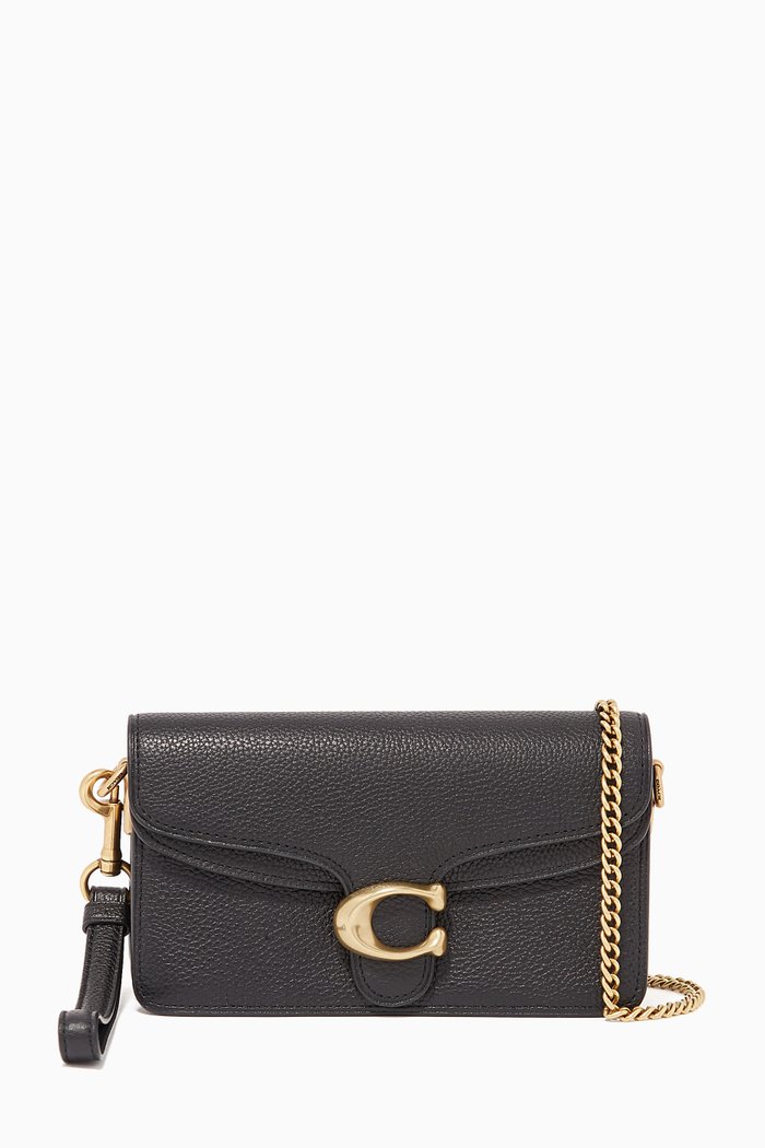 

Tabby Crossbody Pebble Leather Bag, Black