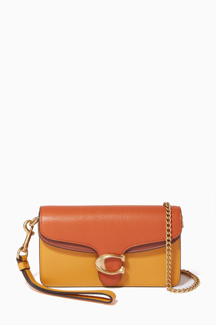 

Tabby Crossbody in Colour-block Pebble Leather, Multicolour