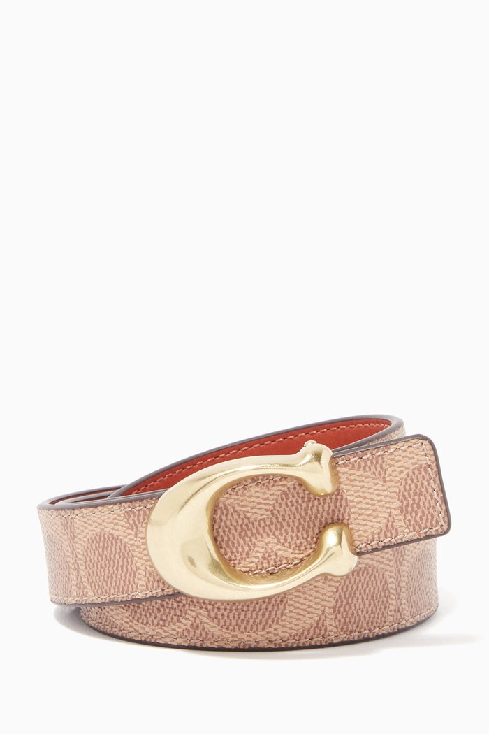 

Signature Buckle Reversible 25mm Belt, Brown