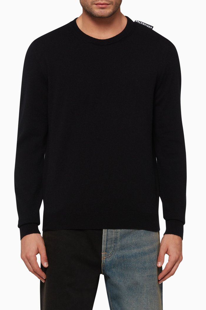 

Cashmere Knit Sweater, Black