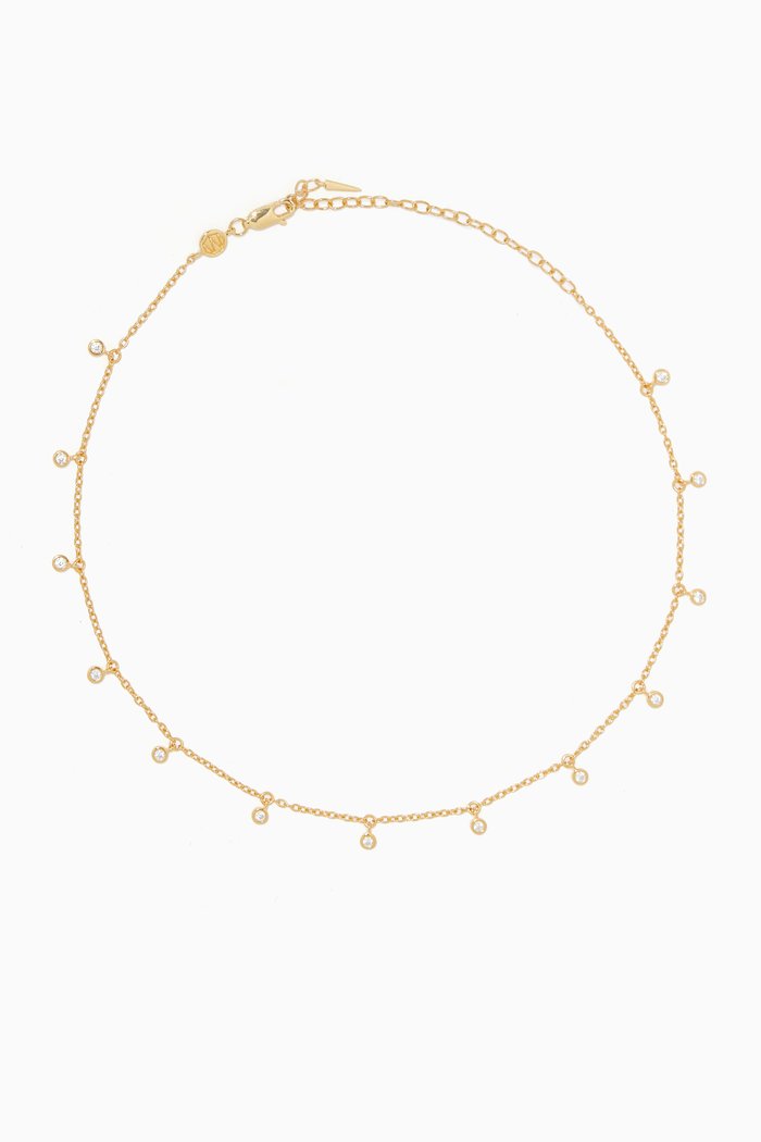 

Interstellar Gold-Vermeil Drop Choker