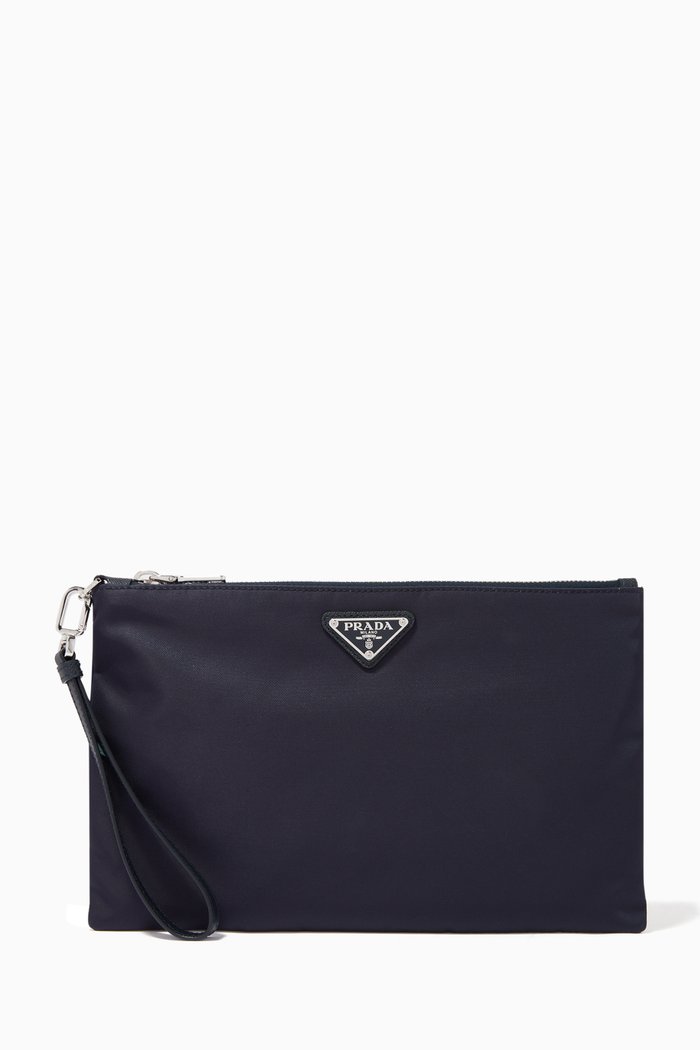 

Logo Pouch in Nylon, Blue
