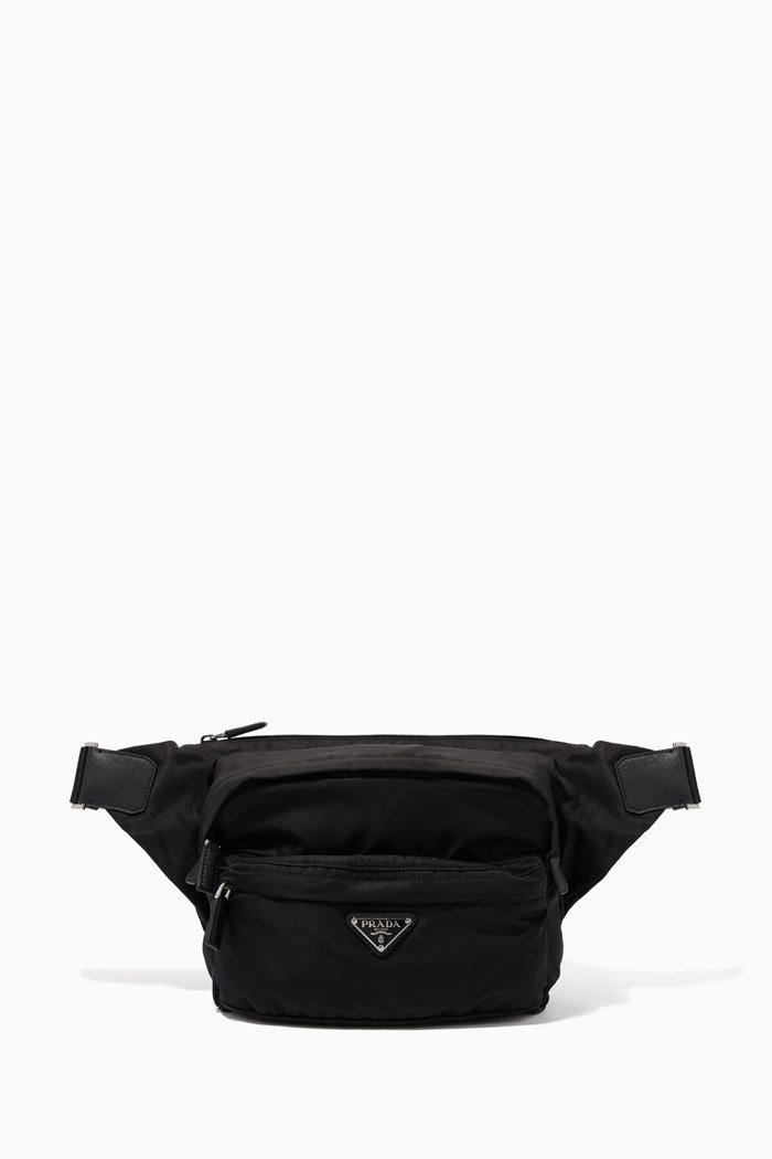 

Technical Fabric Crossbody Bag, Black