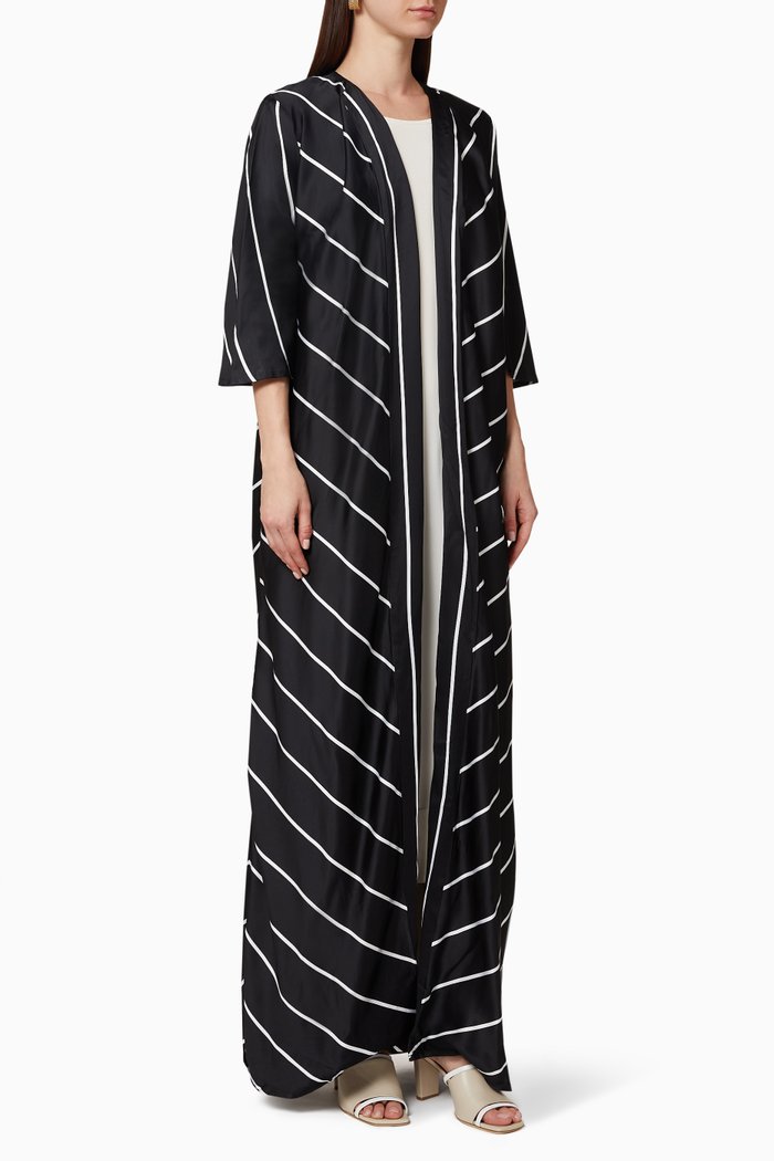 

Lady Mystique Stripe Abaya, Multicolour