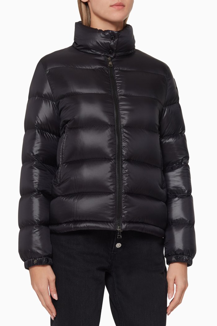 Copenhague Quilted Down Jacket, Black