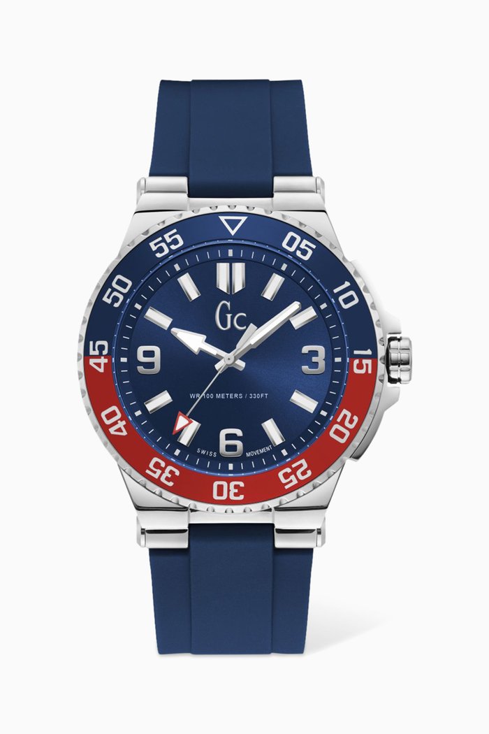 

Structura Diver Silicone Strap Watch, Blue