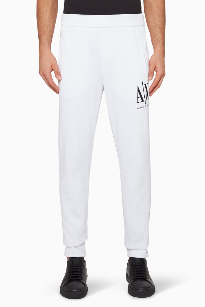 

Embroidered Logo Track Pants, White