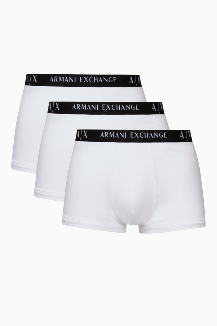 

Logo Boxer Briefs, Set of 3, White