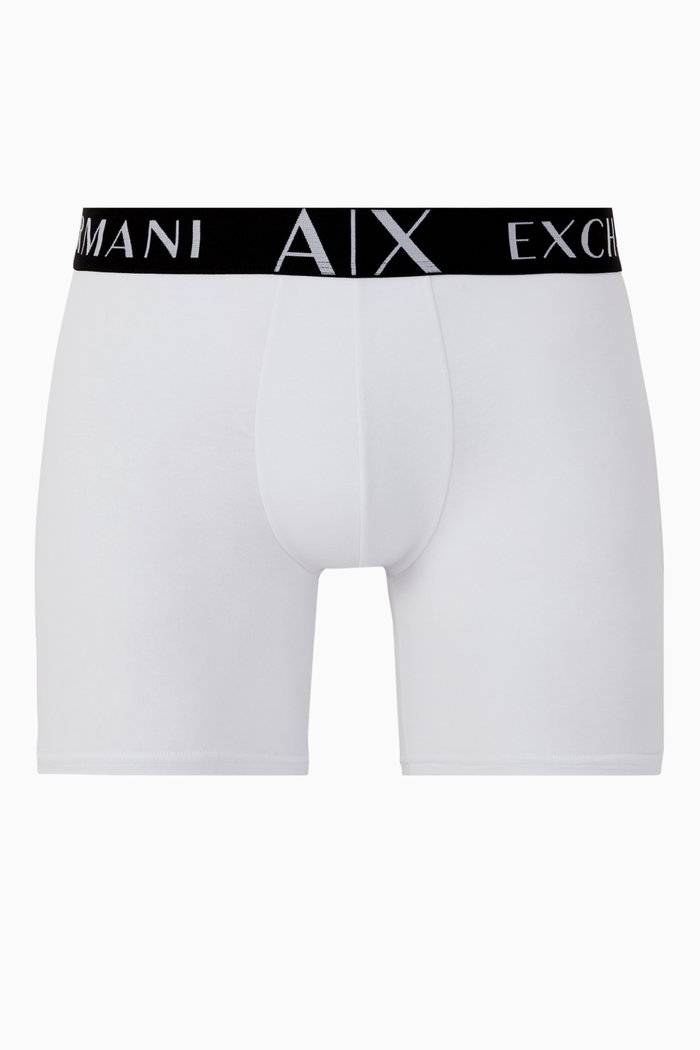 

Logo Band Jersey Boxer Briefs, White