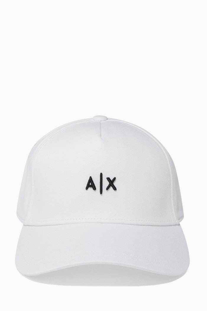 

Embroidered Logo Baseball Cap, White