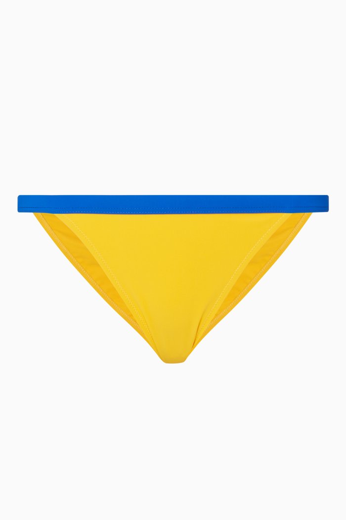 

St Barths Colour-Block Bikini Briefs, Yellow