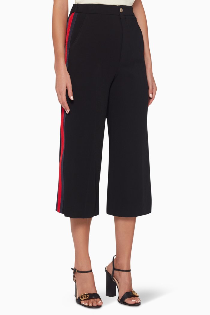 

High Waistline Culottes, Black