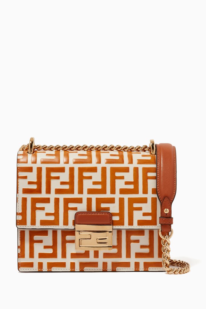 

Kan U Small Bag in FF Leather, Brown