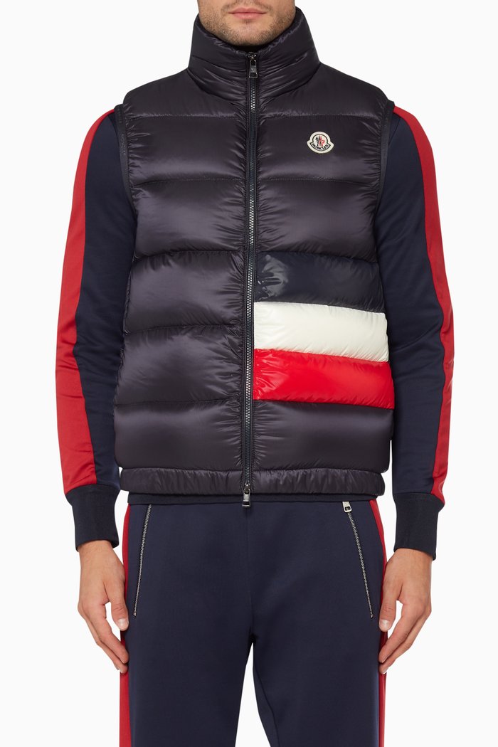 

Logo-Patch Padded Gilet, Blue