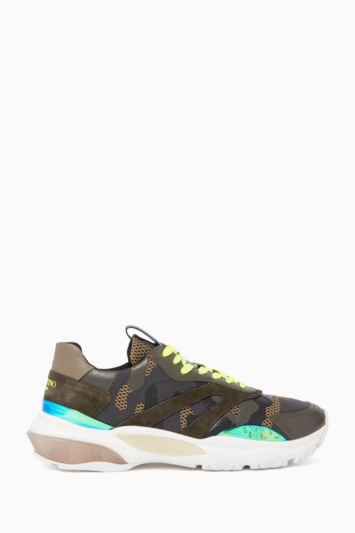 

Valentino Garavani Bounce Camouflage Sneakers, Multicolour
