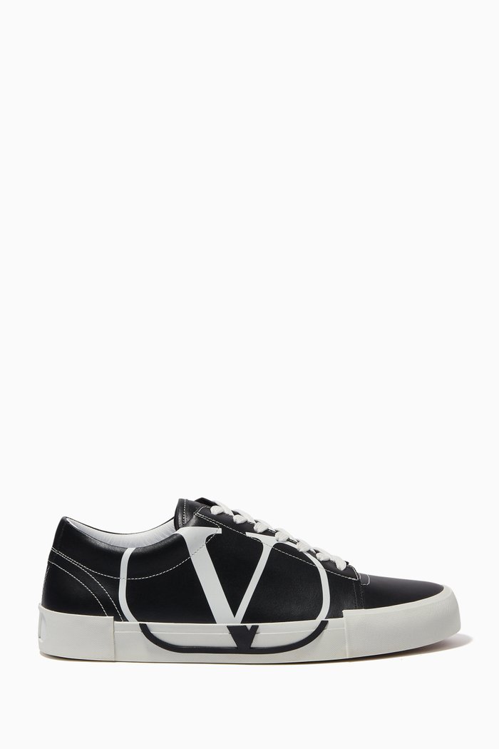 

Valentino Garavani Vintage V Logo Sneakers, Black