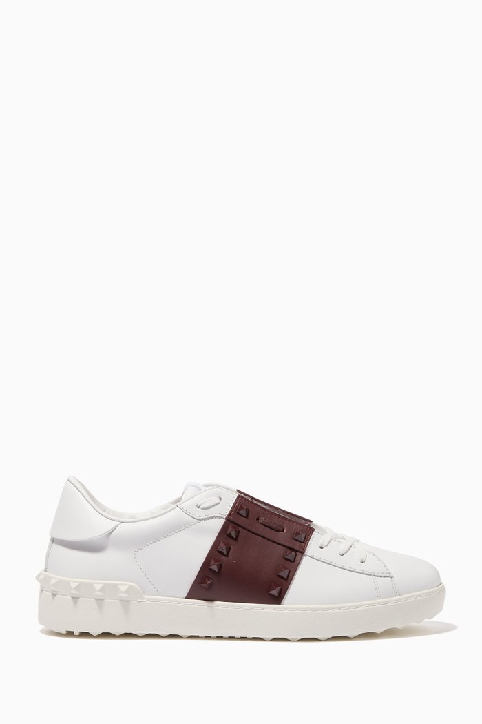 

Valentino Garavani Open Rockstud Sneakers, White