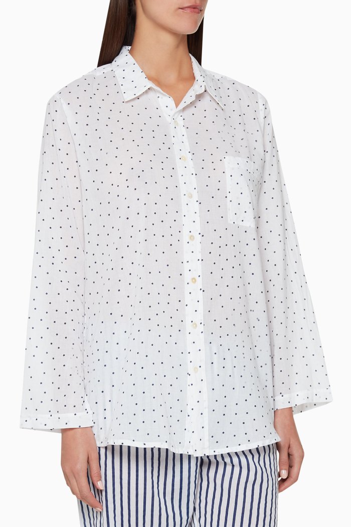 

Stars Boyfriend Sleep Shirt, White