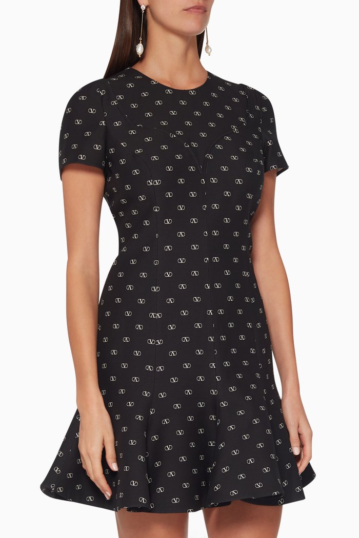 

Logo Mini Dress, Black