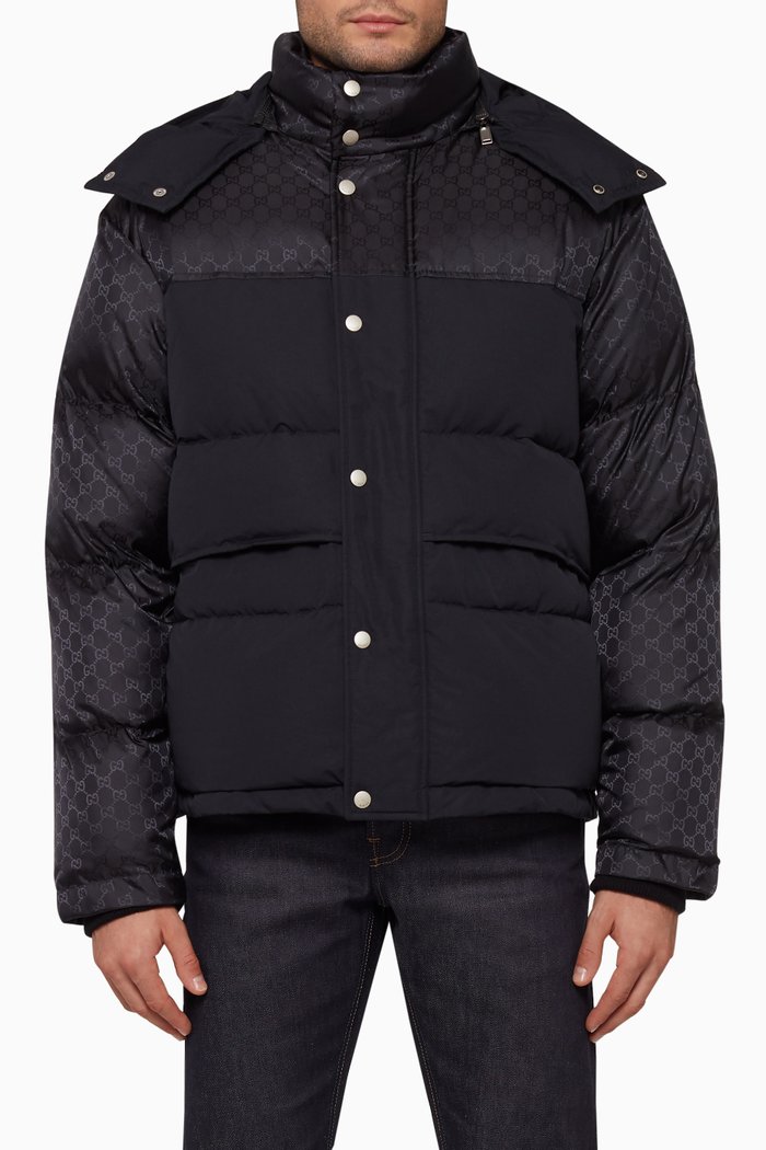 

Down-Filled Hooded Jacket, Black