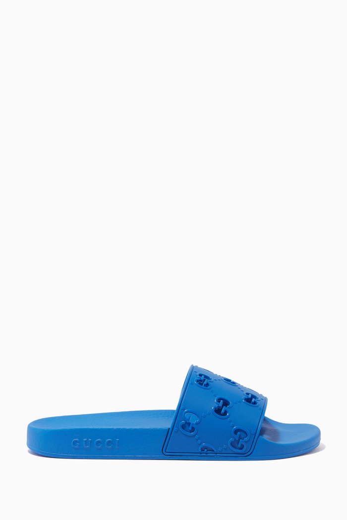 

GG Rubber Slides, Blue