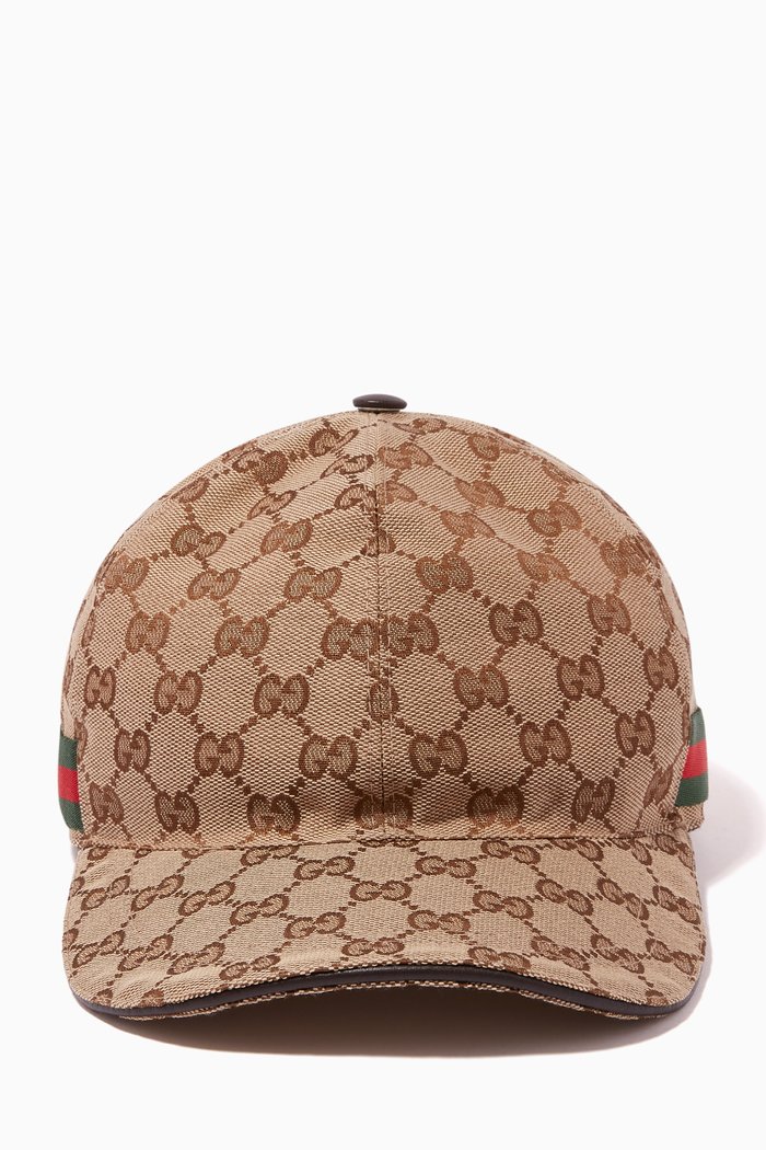 

GG Baseball Cap in Canvas, Neutral