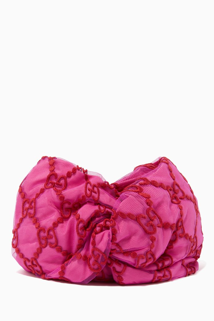 

GG Tulle Headband, Pink