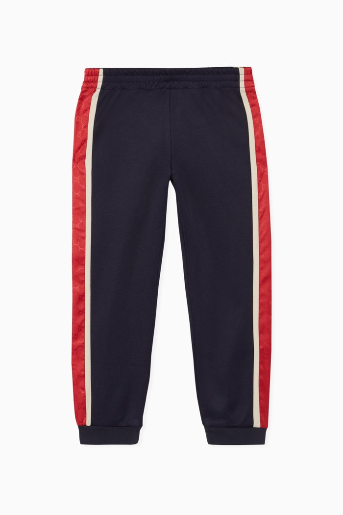 

GG-Stripe Tape Track Pants, Blue