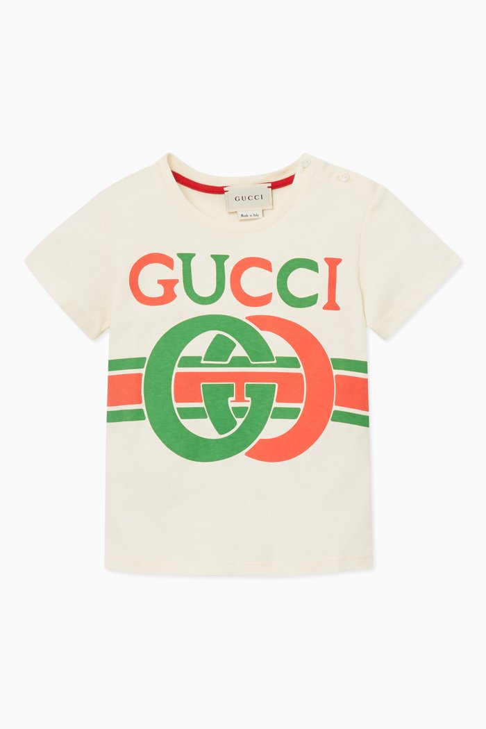 

GG Logo Print T-shirt, White
