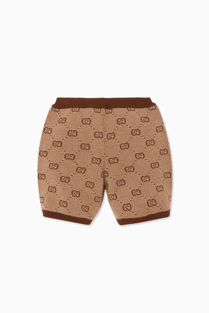 

Knitted Logo Pants, Brown