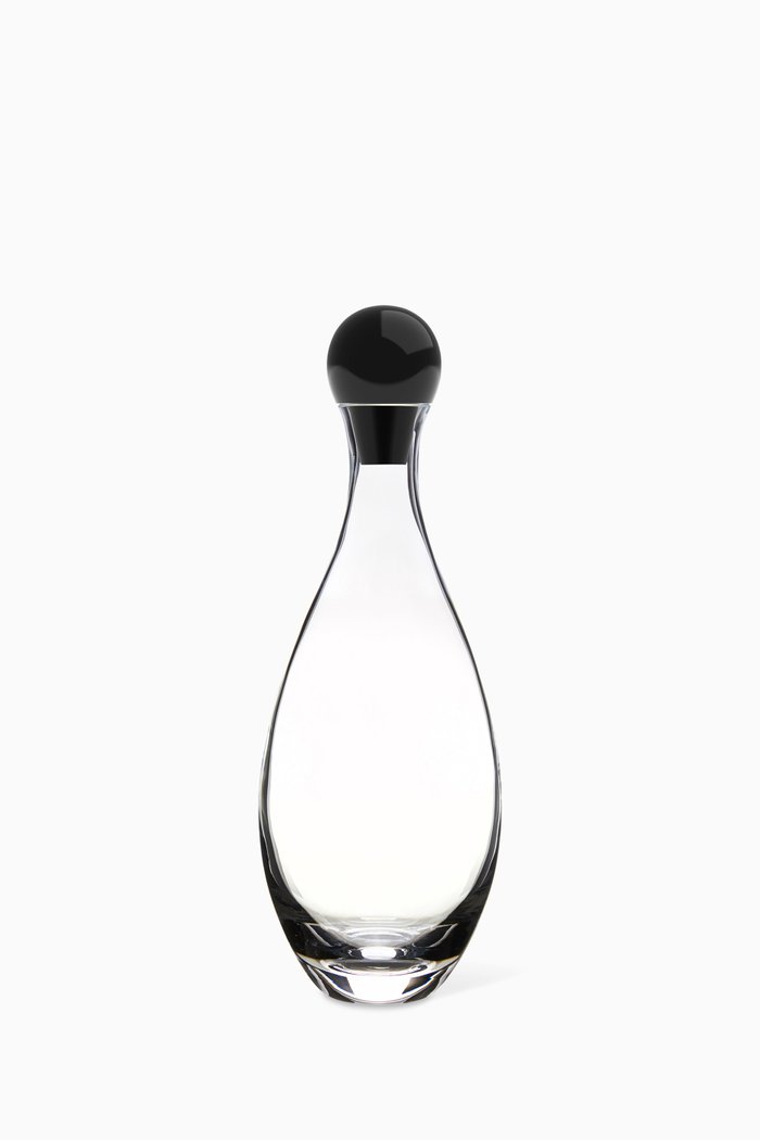 

Elevo Crystal & Obsidian Decanter, Multicolour