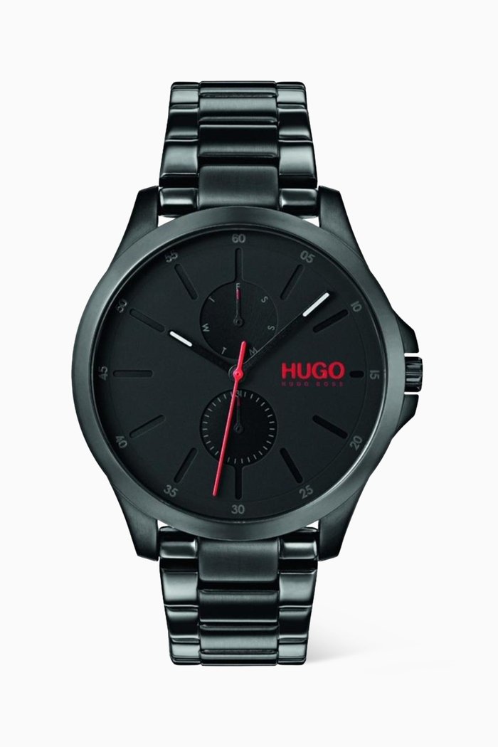 Jump Quartz Watch, Black