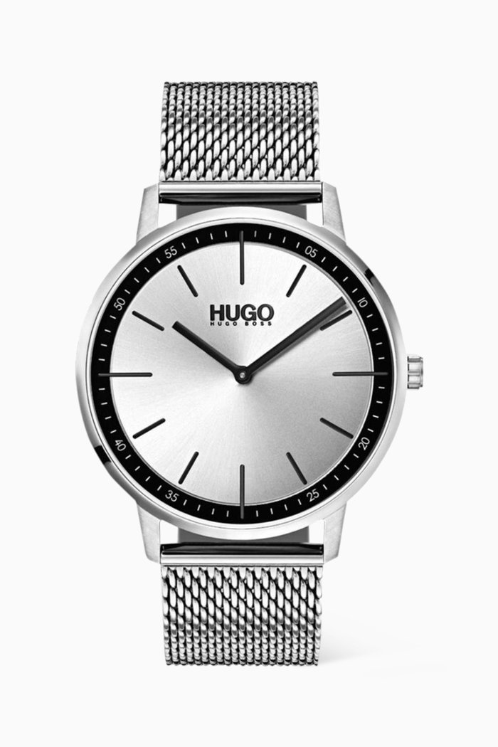 Exist Quartz Watch, Silver