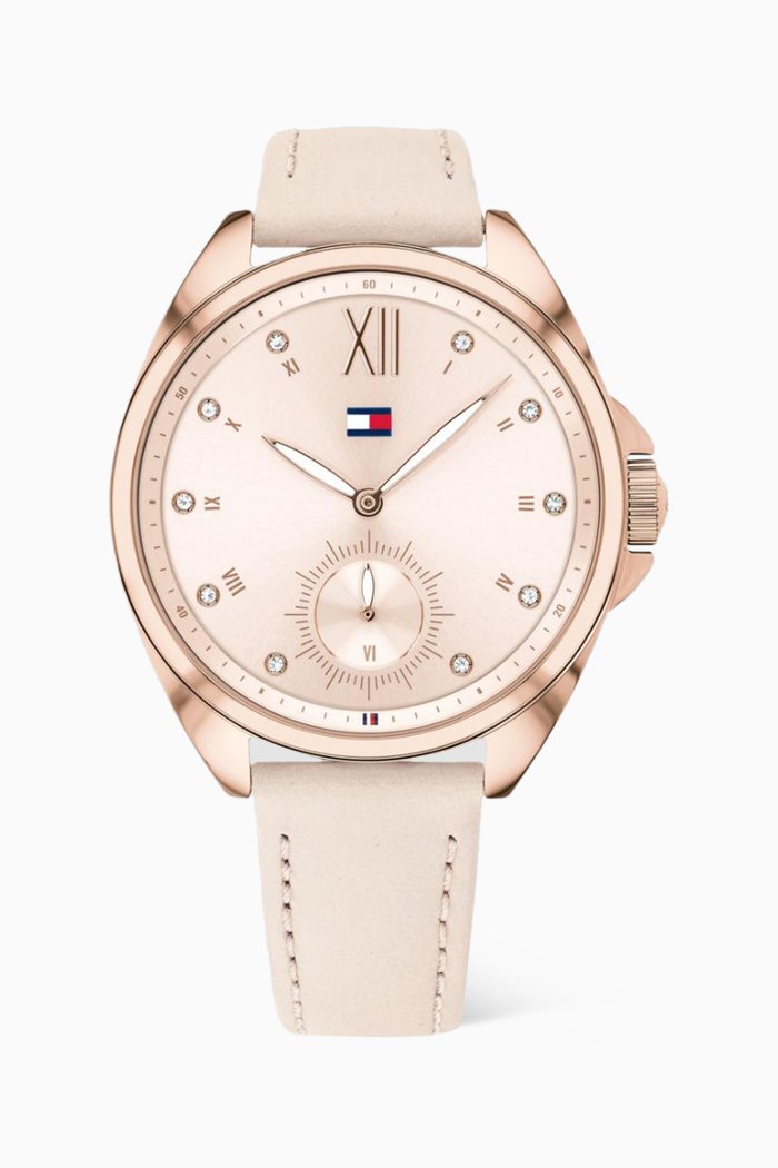 

Ava Quartz Watch, Pink