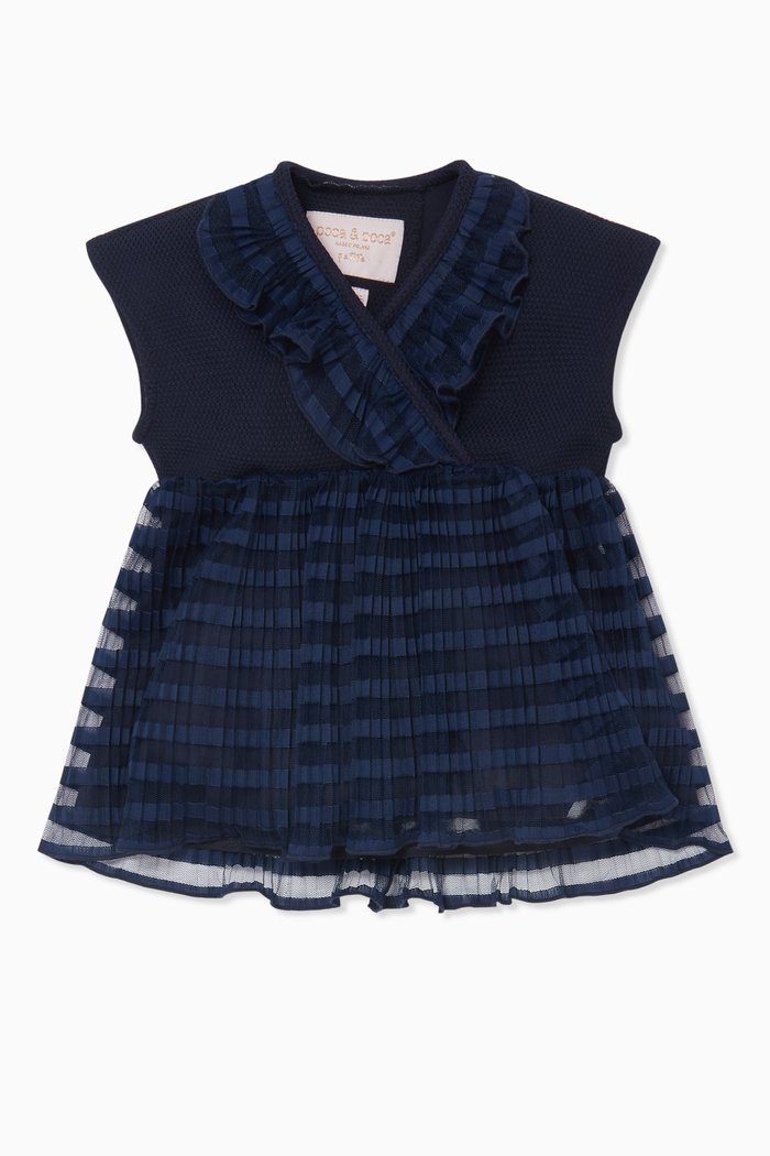 Ruffle Top, Blue