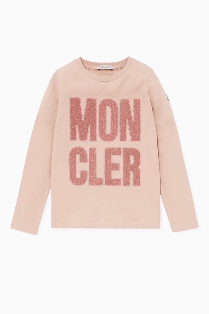 Glitter Logo T-Shirt, Pink
