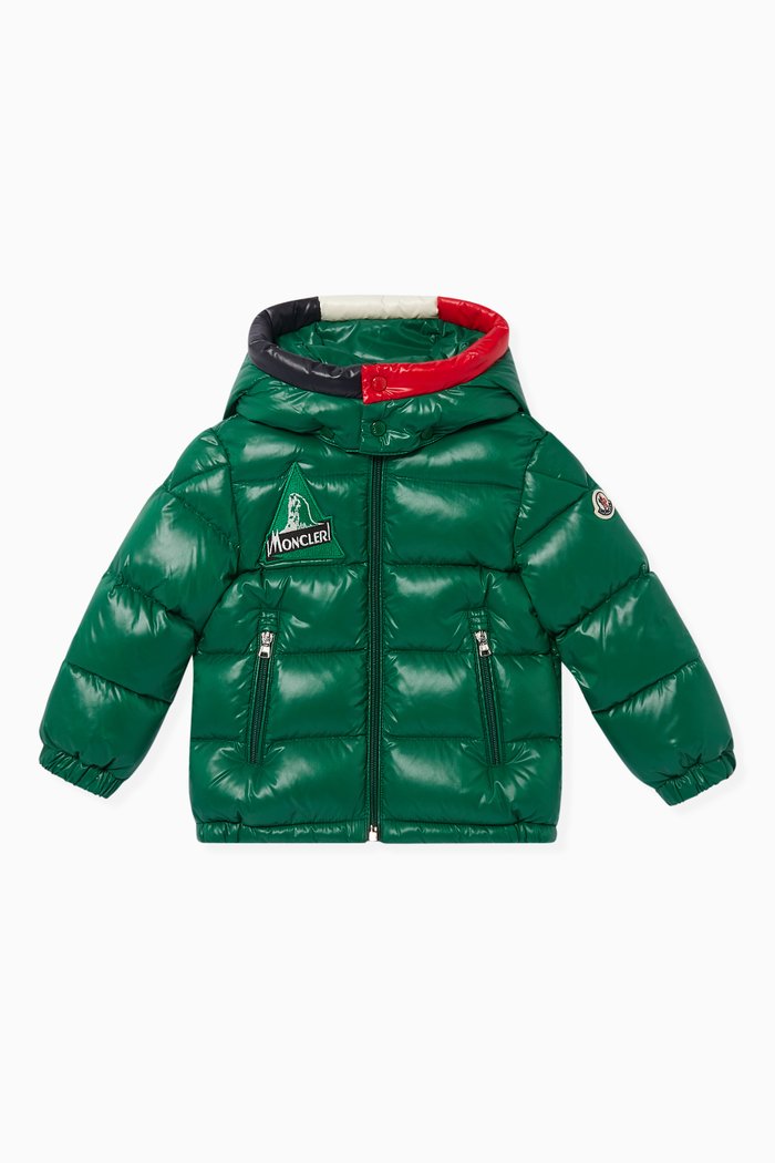 

Logo Patch Puffer Jacket, Green